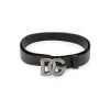 Dolce & Gabbana Lux Leather Belt With Crossed Dg Logo