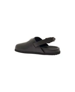 Dolce & Gabbana Black Clogs With Buclkle And Logo Plaque In Smooth Leather Man -Stylish Men-Dolce & Gabbana 044f0754fadd5cb3db0d264bcc158f3b