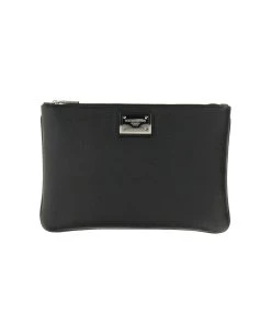 Dolce & Gabbana Clutch With Logo Plaque