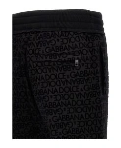 Dolce & Gabbana Flocked Logo Joggers -Stylish Men-Dolce & Gabbana 04d8ea9b5b1b3bcf2f22138767788717