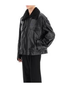 Dolce & Gabbana Leather-and-fur Biker Jacket -Stylish Men-Dolce & Gabbana 06a73ee3b5ea4b0034fbc411f60b7362