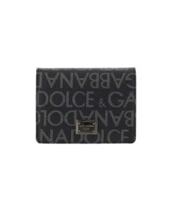 Dolce & Gabbana Bi-fold Wallet With All-over Monogram