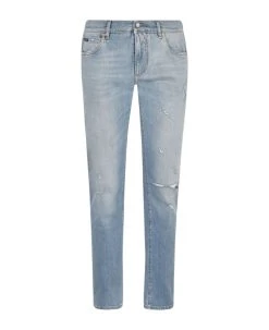 Dolce & Gabbana Rip Detail Jeans