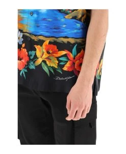 Dolce & Gabbana Short-sleeved Shirt With Hawaii Print -Stylish Men-Dolce & Gabbana 0ee762130d98f998da539fccdf373259