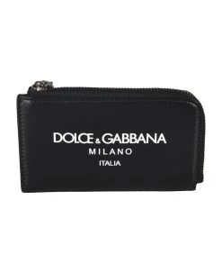 Dolce & Gabbana Milano Top Zip Card Holder