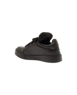 Dolce & Gabbana 'megaskate' Black Padded Low Top Sneakers In Smooth Leather Man -Stylish Men-Dolce & Gabbana 12991f269d81db79a7e46b241b0c5c5b