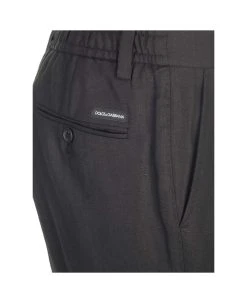 Dolce & Gabbana Tailored Trousers With Monogram -Stylish Men-Dolce & Gabbana 12c3bf15ea9eb87a4fe65a7151c2d063
