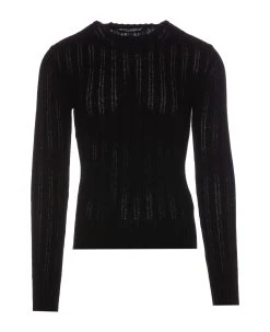 Dolce & Gabbana Techinical Ribbed Cotton Pullover