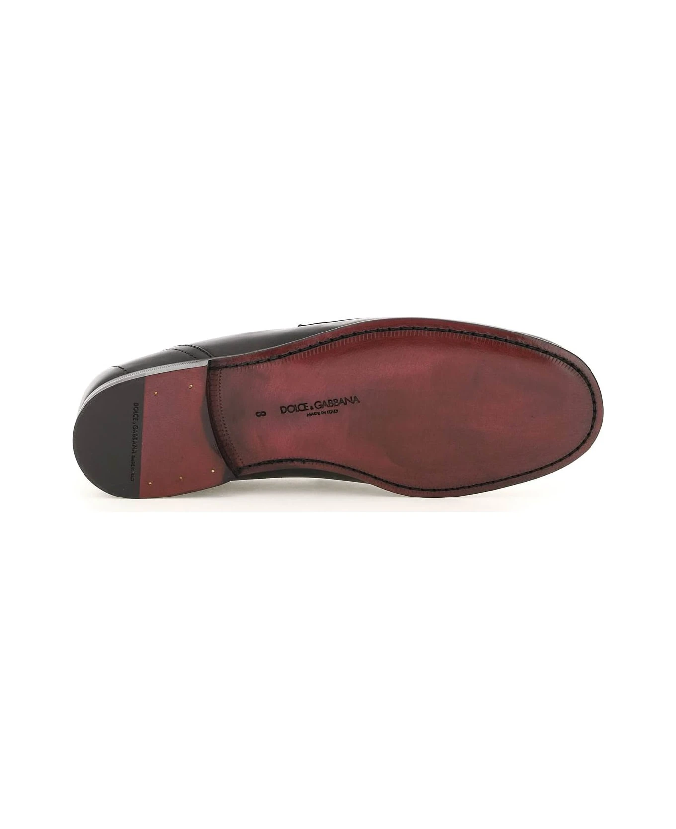 Dolce & Gabbana Leather Ariosto Slippers Loafers 5 Dolce & Gabbana Leather Ariosto Slippers Loafers - Image 5