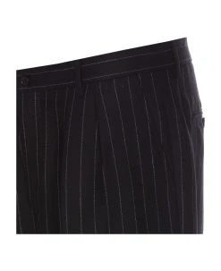 Dolce & Gabbana Pinstriped Wool Pants -Stylish Men-Dolce & Gabbana 13d054021a51a945ff75d99979b47915