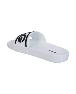 Dolce & Gabbana Front Logo White Pool Slides -Stylish Men-Dolce & Gabbana 14e36298a5d704df3f72dbef8139ae78