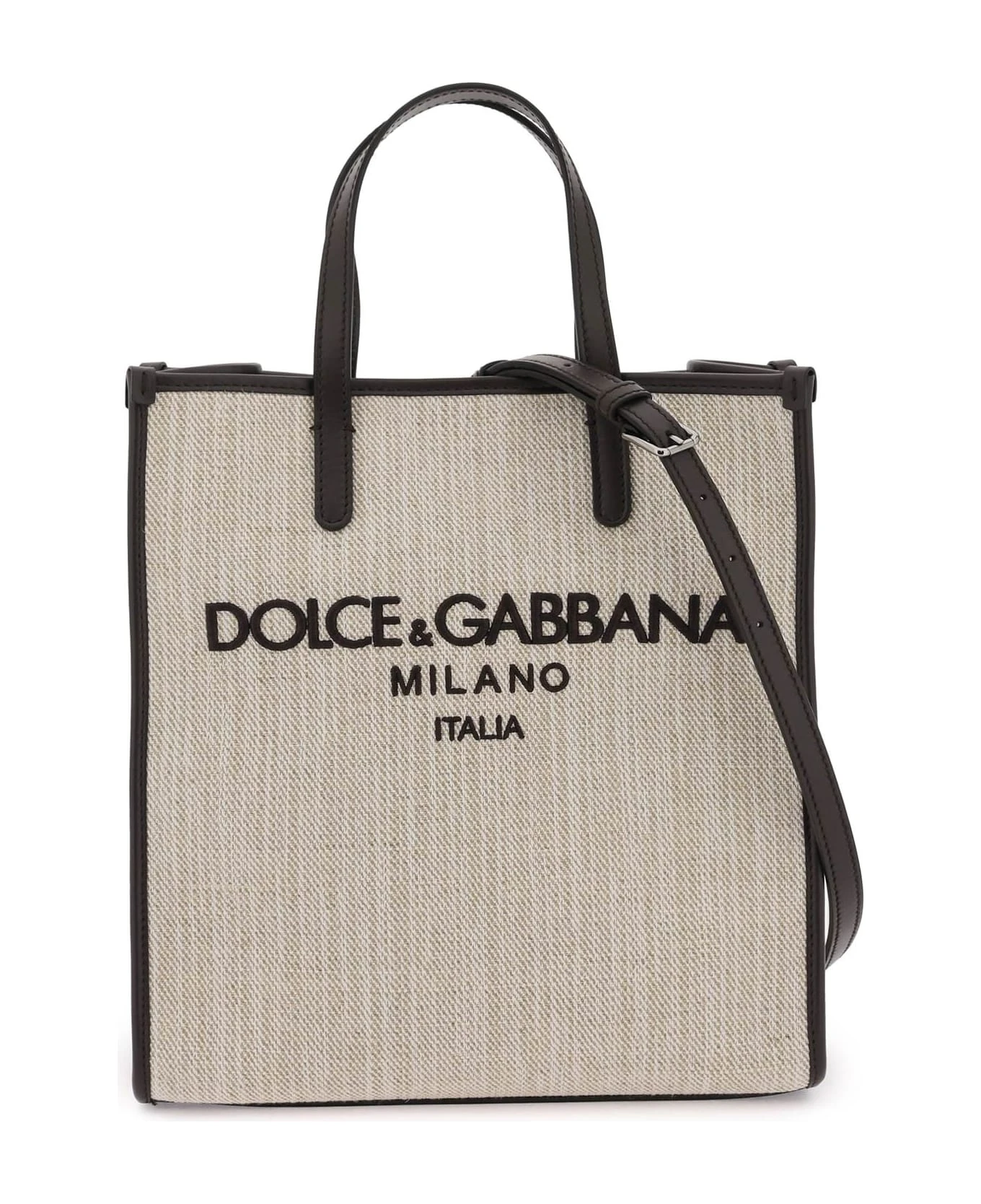 Dolce & Gabbana Textured Canvas Tote Bag 1 Dolce & Gabbana Textured Canvas Tote Bag