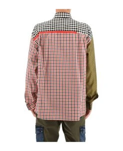 Dolce & Gabbana Oversized Gingham Patchwork Shirt -Stylish Men-Dolce & Gabbana 1a5c24848b7ca51579182da8cefb3024
