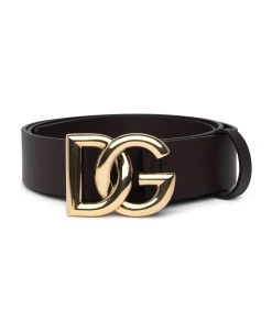Dolce & Gabbana Brown Leather Belt