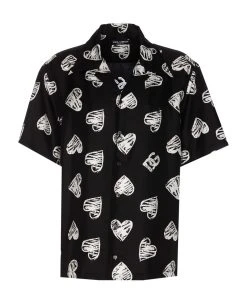 Dolce & Gabbana Dg Cuori Print Hawaii Shirt