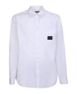 Dolce & Gabbana Logo-plaque Long-sleeved Shirt
