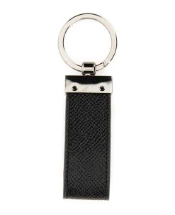 Dolce & Gabbana Keychain With Logoed Label -Stylish Men-Dolce & Gabbana 1c8df6f52f3f4f455be73cc664b4ceee