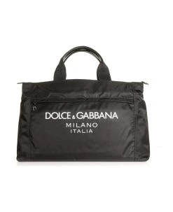 Dolce & Gabbana Nylon Bag With Rubberized Logo