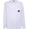 Dolce & Gabbana Chest Logo Patch White Shirt