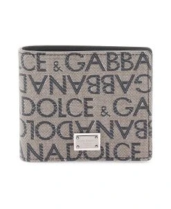 Dolce & Gabbana Jacquard Logo Bi-fold Wallet
