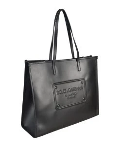 Dolce & Gabbana Logo Embossed Shopper Bag -Stylish Men-Dolce & Gabbana 249653c28ba87cac198f31e2bc931f73