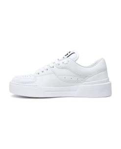 Dolce & Gabbana White Leather New Roma Sneakers -Stylish Men-Dolce & Gabbana 25ea389f29699f6324bda57f63f19ced
