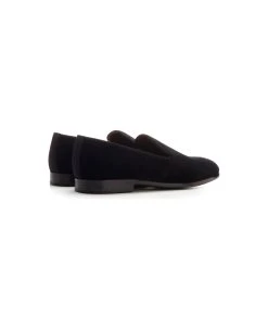 Dolce & Gabbana Black Velvet Slipper -Stylish Men-Dolce & Gabbana 277f0023abff89d978057e678b6e96cf