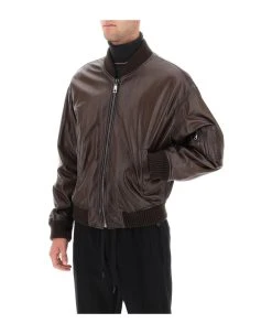 Dolce & Gabbana Nappa Bomber Jacket -Stylish Men-Dolce & Gabbana 2a2a2282a117af0fbcc5027a94923580