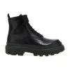 Dolce & Gabbana Logo Tag Leather Combat Boots