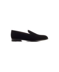 Dolce & Gabbana Black Velvet Slipper