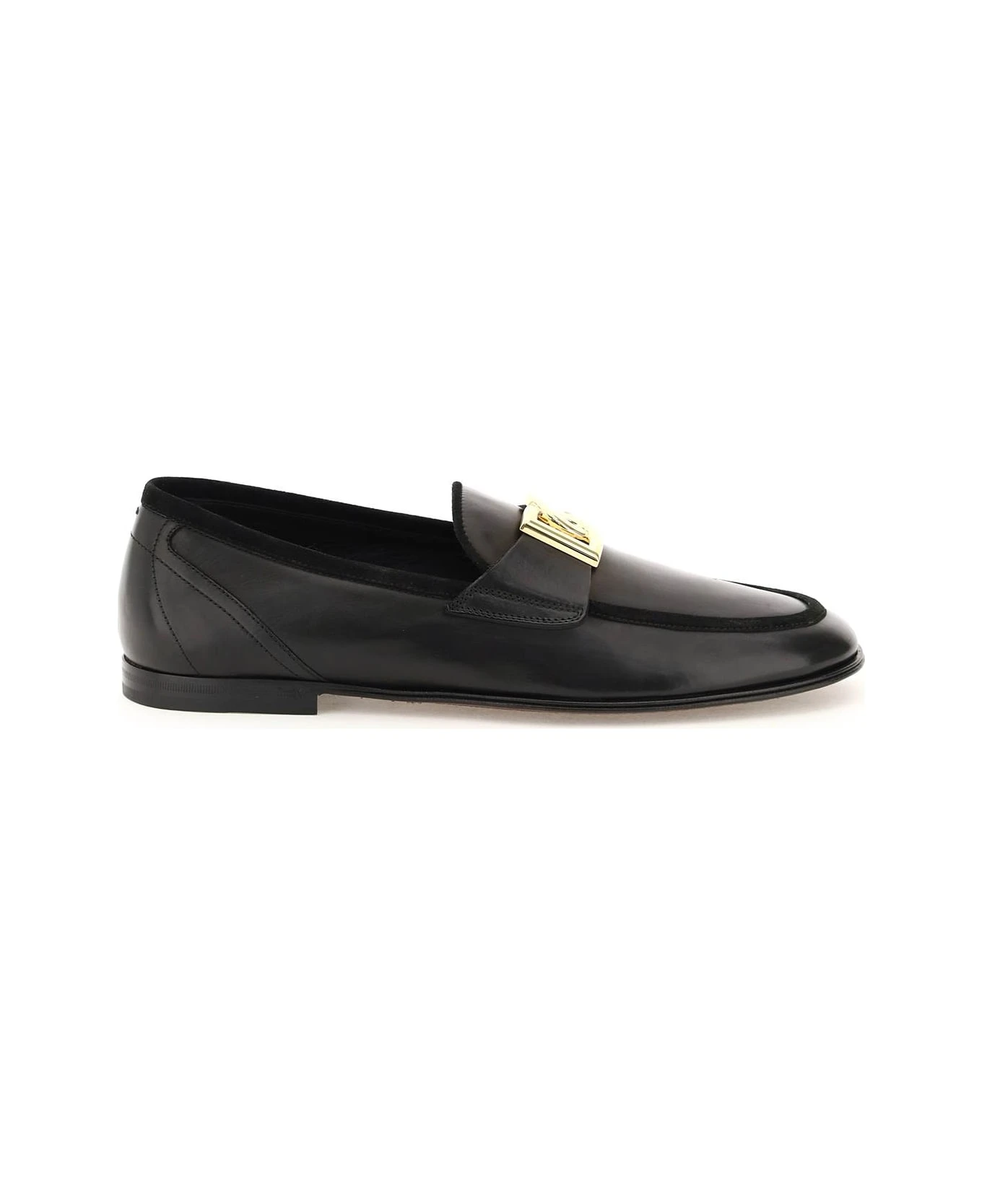 Dolce & Gabbana Leather Ariosto Slippers Loafers 1 Dolce & Gabbana Leather Ariosto Slippers Loafers
