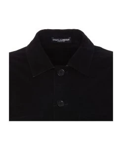 Dolce & Gabbana Sporty Stretch Fustian Shirt -Stylish Men-Dolce & Gabbana 330c0ff227383eafc2e967a4559ddef3