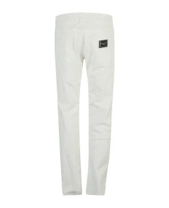 Dolce & Gabbana Logo Patched Distressed Effect Jeans -Stylish Men-Dolce & Gabbana 3564dbee00dbaab33da01025bc0e055c