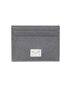 Dolce & Gabbana Black Calfskin Cardholder