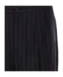 Dolce & Gabbana Pinstriped Wool Pants -Stylish Men-Dolce & Gabbana 38e3d7b67f21c737dc2e0700d43af375
