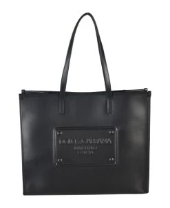 Dolce & Gabbana Logo Embossed Shopper Bag