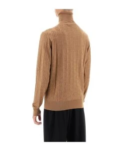Dolce & Gabbana Silk Jacquard Turtleneck Pullover -Stylish Men-Dolce & Gabbana 3af88a4cba6a31aeaff2f5828bb85e7d