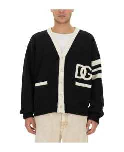 Dolce & Gabbana English Rib Wool Cardigan