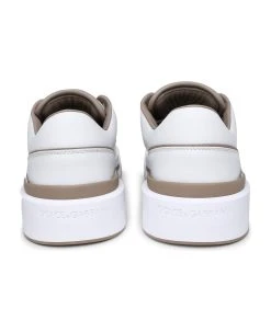Dolce & Gabbana New Roma White Leather Sneakers -Stylish Men-Dolce & Gabbana 3c91466f45934541b400e9d992e66270