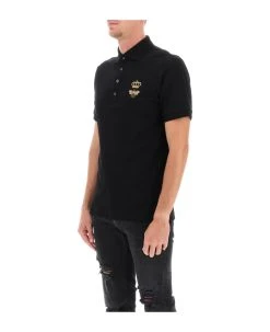 Dolce & Gabbana Piqué Polo Shirt With Lurex Embroidery -Stylish Men-Dolce & Gabbana 3d3a257054e8efbe2d579fbb0a520b63