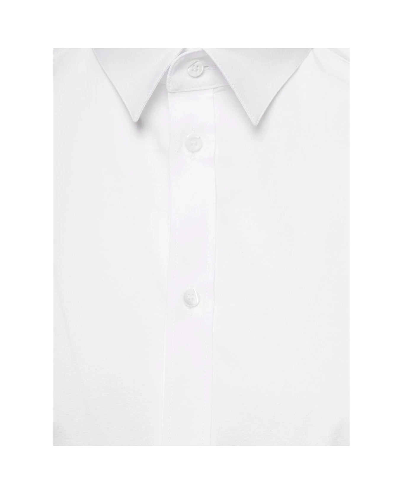 'gold' White Long Sleeves Shirt In Cotton Popline Man Dolce & Gabbana 3 'gold' White Long Sleeves Shirt In Cotton Popline Man Dolce & Gabbana - Image 3