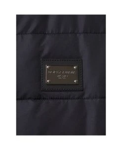 Dolce & Gabbana Black Sleeveless Down Jacket With Branded Plate In Polyester Woman -Stylish Men-Dolce & Gabbana 3efeee5642e21ded36c139f41a61637a