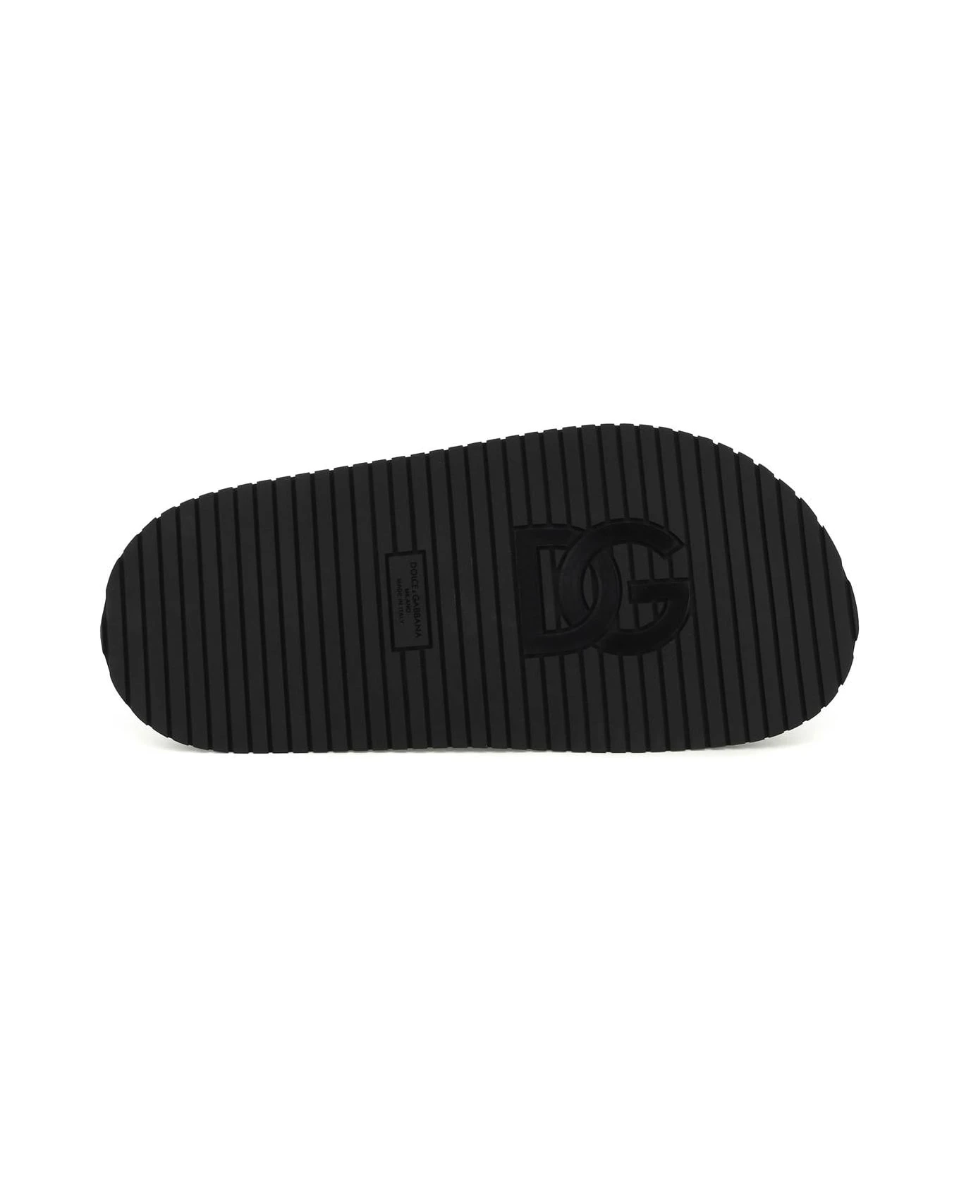 Dolce & Gabbana Faux Leather Slides 5 Dolce & Gabbana Faux Leather Slides - Image 5