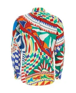 Dolce & Gabbana Printed Poplin Shirt -Stylish Men-Dolce & Gabbana 42df233a227f0cabff1bb3082dd7cc7d