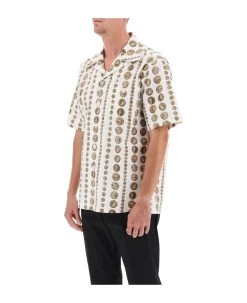 Dolce & Gabbana Coin Print Short Sleeve Shirt -Stylish Men-Dolce & Gabbana 458a1ddefb39548758520aa6373de1e4