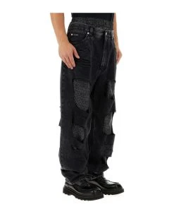 Dolce & Gabbana Dark Grey Denim Jeans -Stylish Men-Dolce & Gabbana 49da6a94cfdd71196fbbb9fa8fc2eb7d