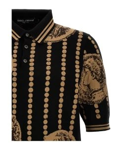 Dolce & Gabbana 'moneta' Polo Shirt -Stylish Men-Dolce & Gabbana 49fb109d31f400397e06106de8b9baa9