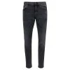 Dolce & Gabbana Grey Five-pockets Slim Jeans With Logo Plaque In Stretch Cotton Denim Man