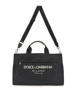 Dolce & Gabbana Nylon Duffle Bag With Logo -Stylish Men-Dolce & Gabbana 4c900f164a50694dd38311502c1e586e