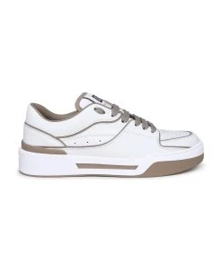 Dolce & Gabbana New Roma White Leather Sneakers